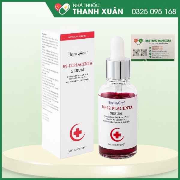 Pharmaform - B9-12 Placenta Serum cải thiện tình trạng viêm da, khô rát và mụn trứng cá